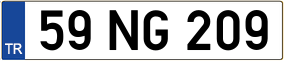 Trailer License Plate